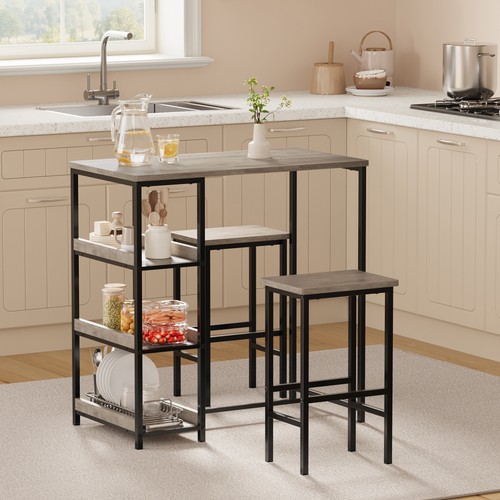 Piece bar table stools set - 3-piece,