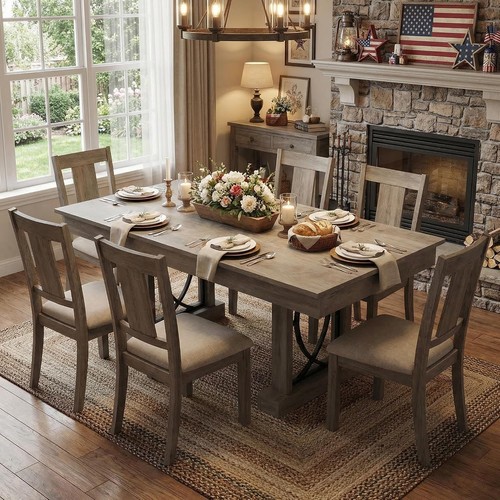Wooden dining table for - table, 6-8